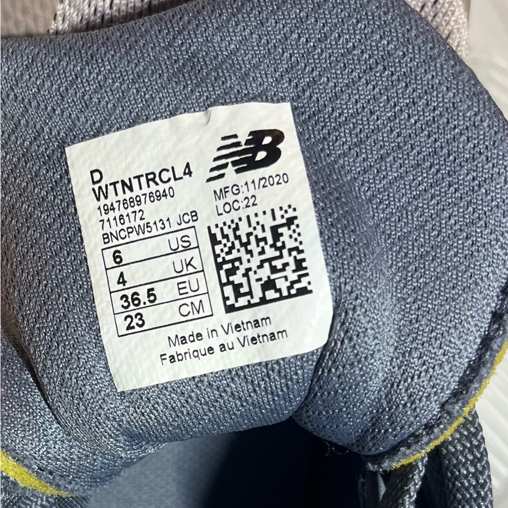 New Balance Women’s 6 Shoes Comfort Nitrel Trail Running Grey Pink Athletic - Picture 12 of 12